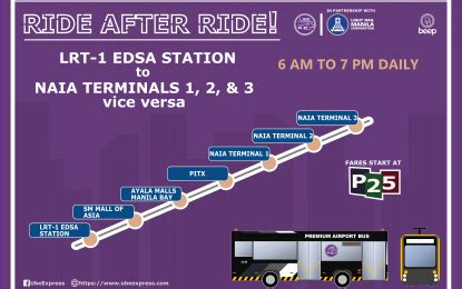 NAIA TERMINAL 3 (Station) to Edsa Lrt .